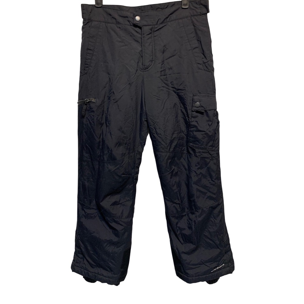 Columbia Youth Ski Snowboard Pants Black Omni Shield Waterproof Size 10 12